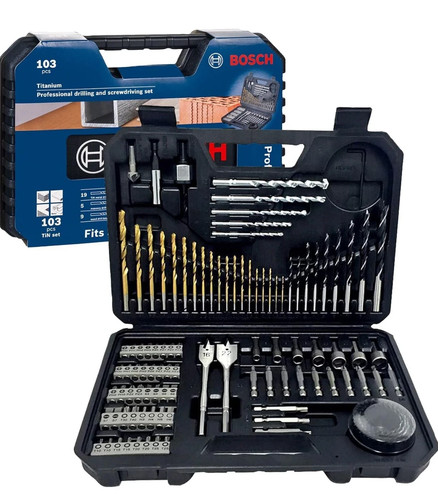 Bosch 103 piece titanium - piece,